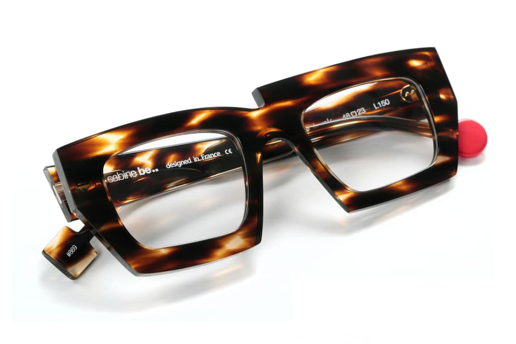 Sabine Be Be Drunk écaille tigrée 3/4 lunettes Sabine Be Be Drunk écaille tigrée 3/4 monture design The House of Eyewear Paris