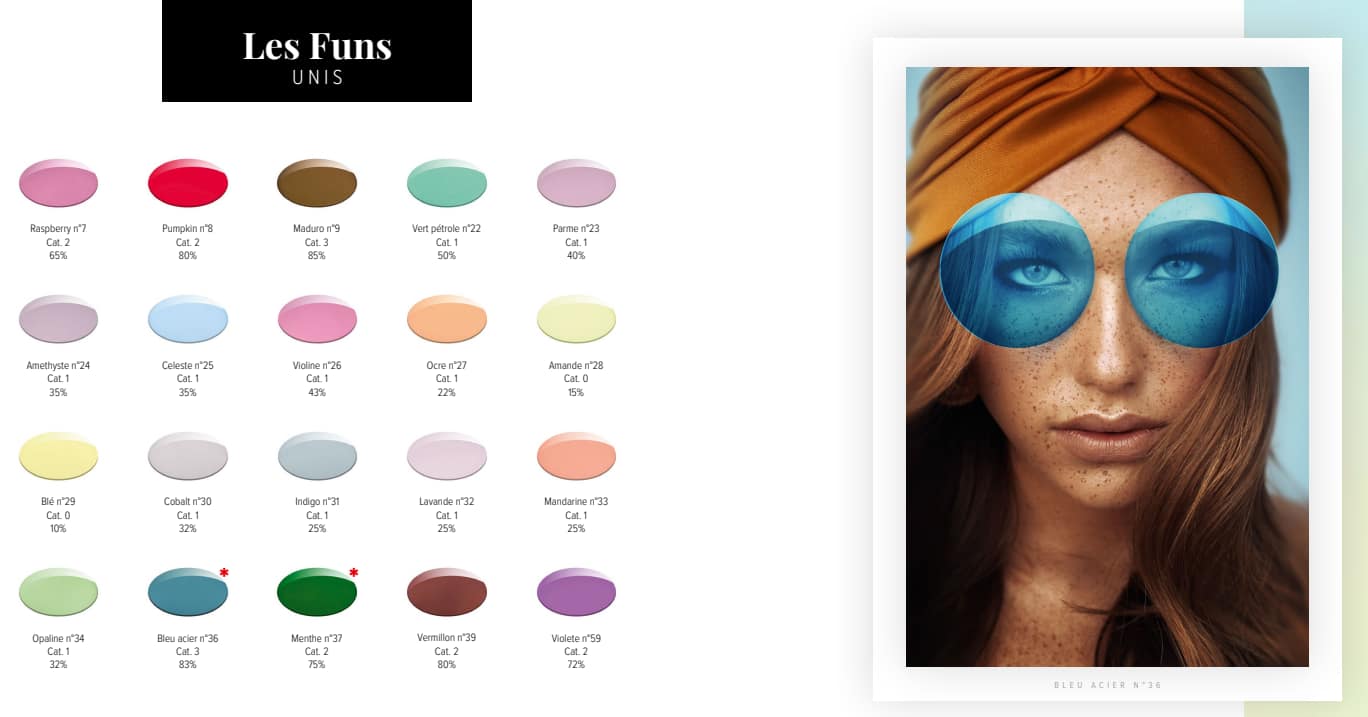 Novacel -teintes fun unies