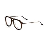 monture optique homme femme matsuda M2073 grande pilote combinée marron branche titane gold monture optique homme femme matsuda M2073 grande pilote combinée marron branche titane gold