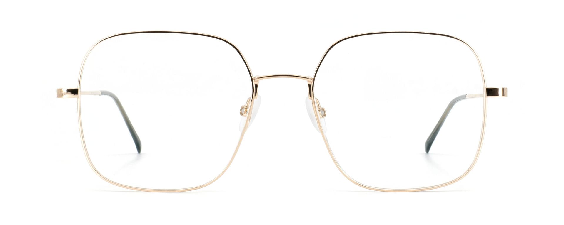 Lunettes carrées Gotti Ayele GLS or en titane vue de face chez The House of Eyewear Paris 1er