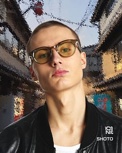 Lunettes Pawa Shoto jaune urbain Modèle Pawa Shoto avec verres jaunes disponible chez opticien créateur The House of Eyewear Paris