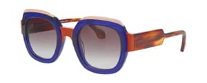 Face a Face FROST 2 col 2196 trois quart lunettes solaire femme Face a Face FROST 2 oversize bleu orange trois quart