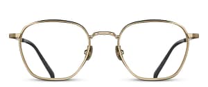 monture optique homme Matsuda M3101 carré rectangle titane or noir monture optique homme Matsuda M3101 carré rectangle titane or noir