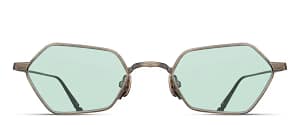 monture lunette créateur M3138 matsuda hexagonale bronze vert titane originale solaire monture lunette créateur M3138 matsuda hexagonale bronze vert titane originale solaire