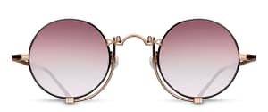 monture solaire homme femme matsuda heritage ronde fine titane rose gold black verres rose monture solaire homme femme matsuda heritage ronde fine titane rose gold black verres rose