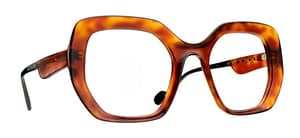 monture optique femme Caroline Abram Lynn grande carré ecaille miel orange monture optique femme Caroline Abram Lynn grande carré ecaille miel orange