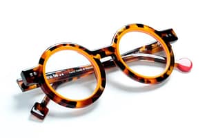 monture optique homme femme Sabine be Be addict ronde écaille orange monture optique homme femme Sabine be Be addict ronde écaille orange