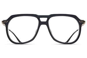 monture optique homme femme matsuda M2073 grande pilote combinée noire branche titane gold monture optique homme femme matsuda M2073 grande pilote combinée noire branche titane gold