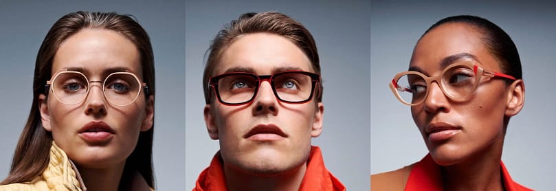 Monture de créateur aux lignes structurées pour équilibrer un visage rond, homme et femme 2 Monture de créateur aux lignes structurées pour équilibrer un visage rond, homme et femme