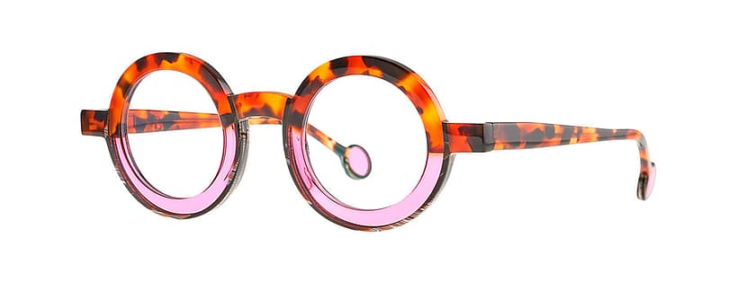 monture lunette créateur swaai theo ronde ecaille rose acétate originale optique monture lunette créateur swaai theo ronde ecaille rose acétate originale optique