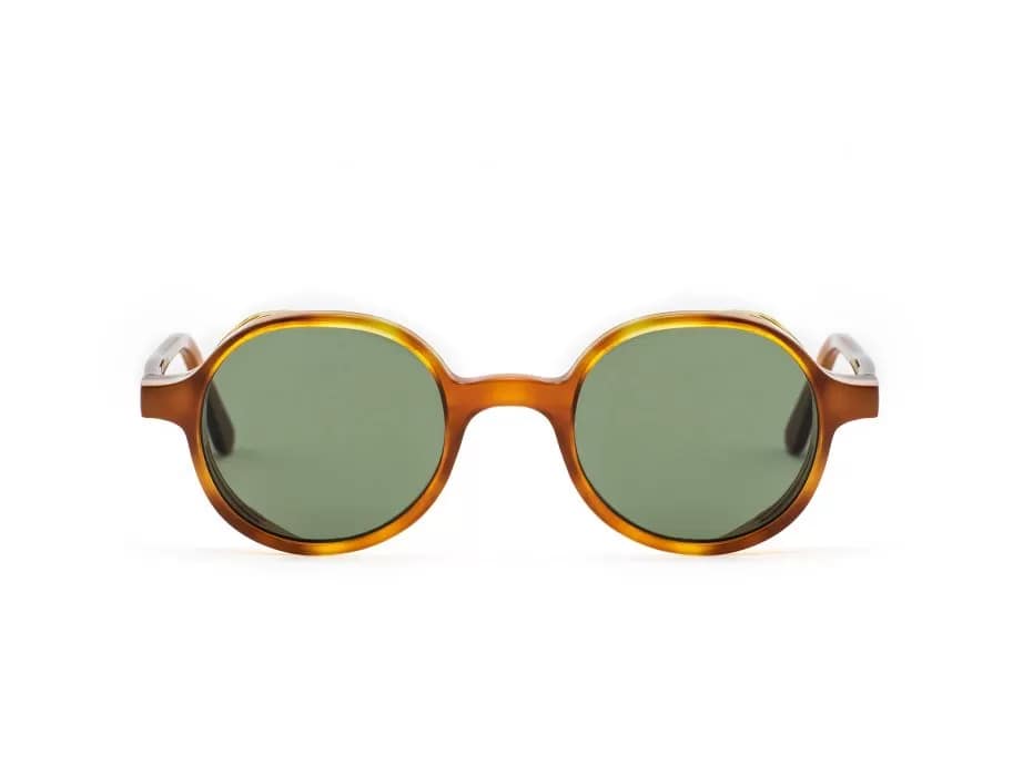 monture solaire homme femme lgr reunion explorer acetate ronde fine coque ecaille miel orange