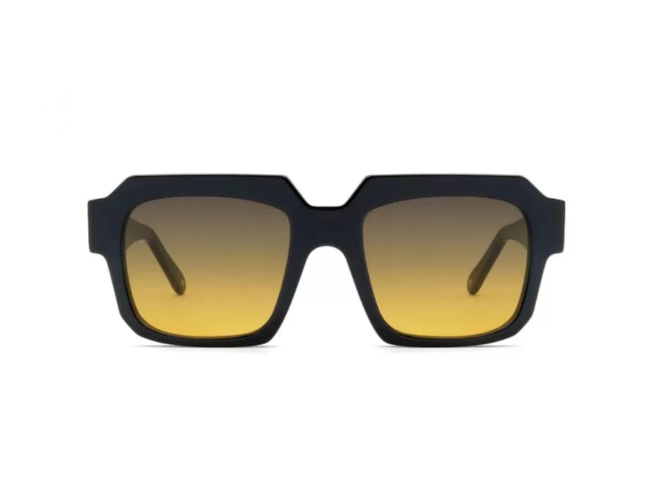 monture solaire homme femme lgr dante acetate epaisse carre noir verre jaune photochromique