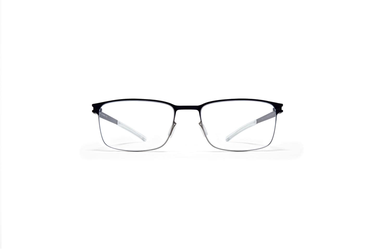 monture optique homme mykita bud titane rectangulaire noir