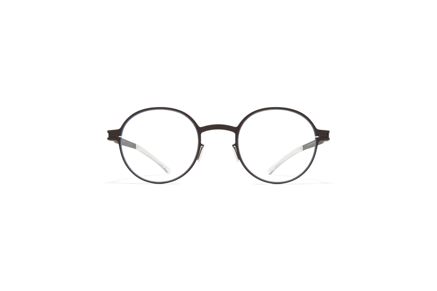 monture optique homme femme mykita getz metal titane ronde noir