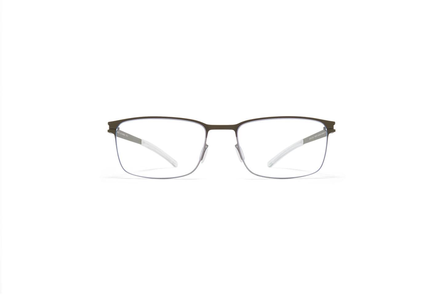 monture optique homme mykita bud metal titane rectangulaire noire