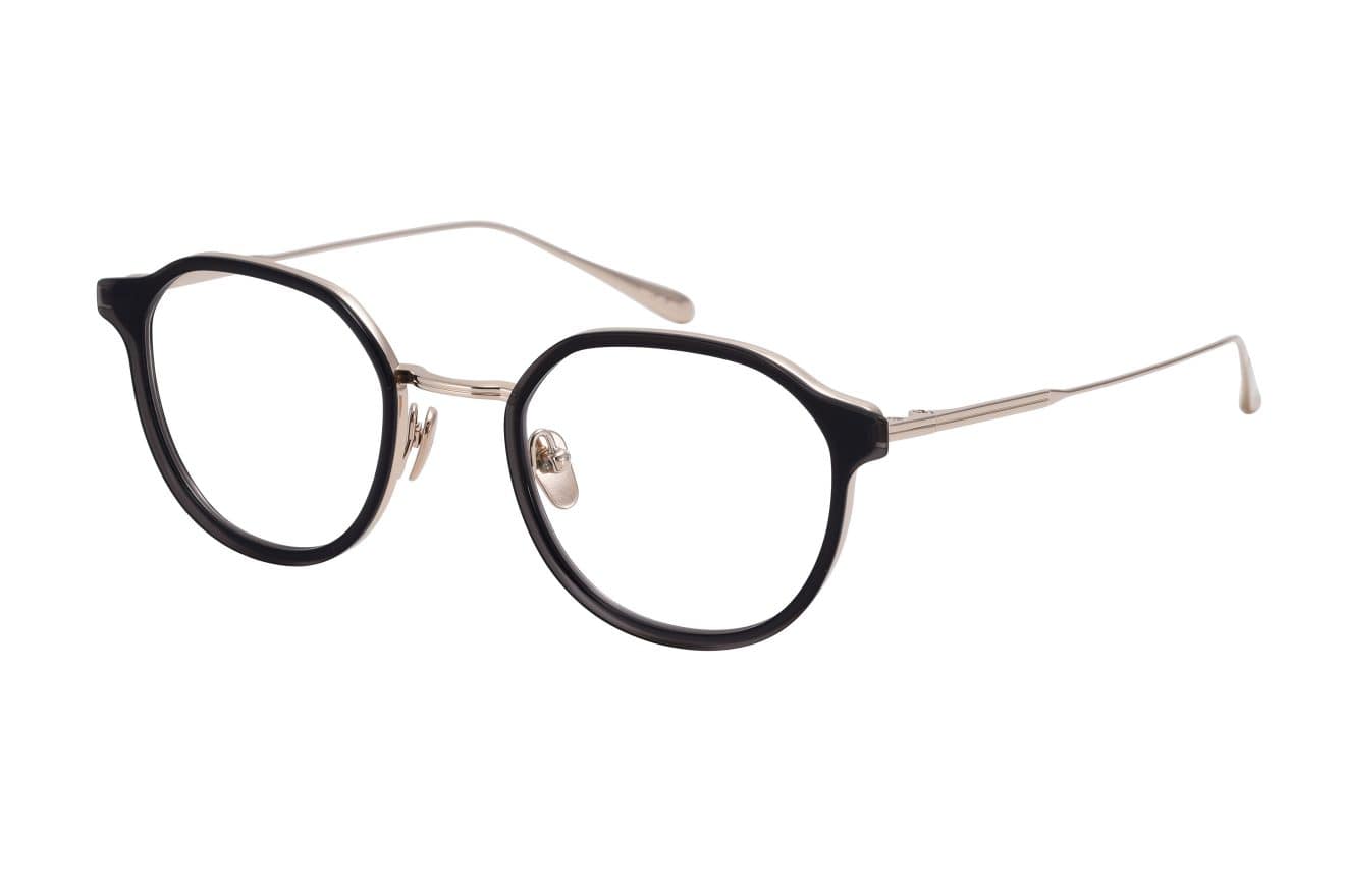 monture optique homme femme masunaga tango combiné ronde noire doré