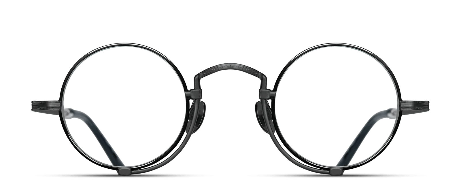 monture optique homme femme matsuda heritage m10103H ronde vintage titane silver foncé