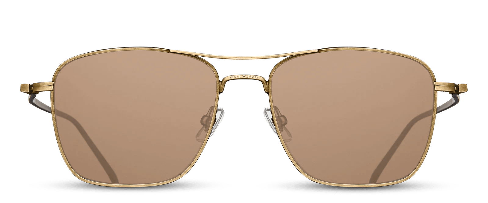 monture solaire homme matsuda m3099 metal titane pilote carré dorée marron