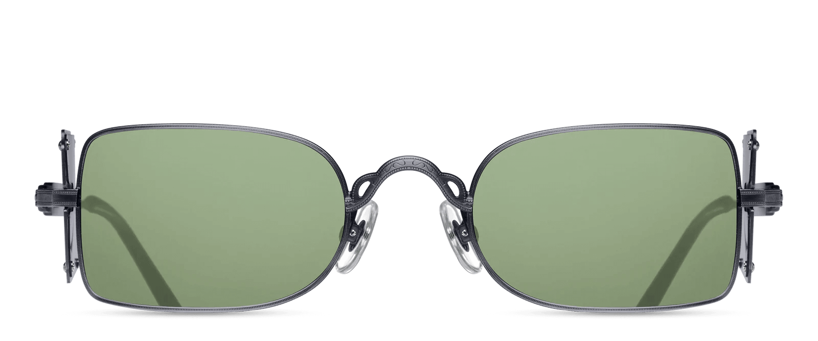 monture solaire homme femme matsuda héritage m10611h metal titane rectangulaire argent