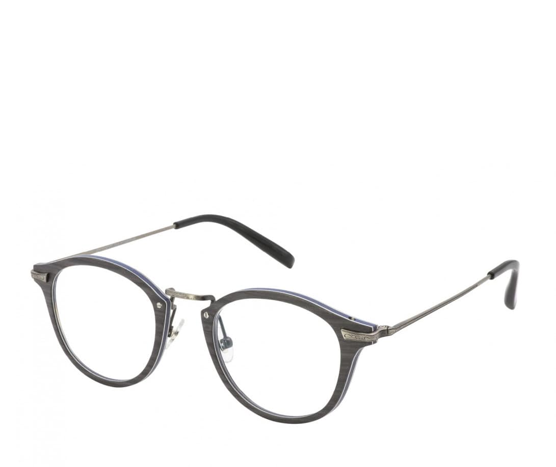 monture optique homme femme gold and wood bora ronde pantos combiné bois noir gris titane