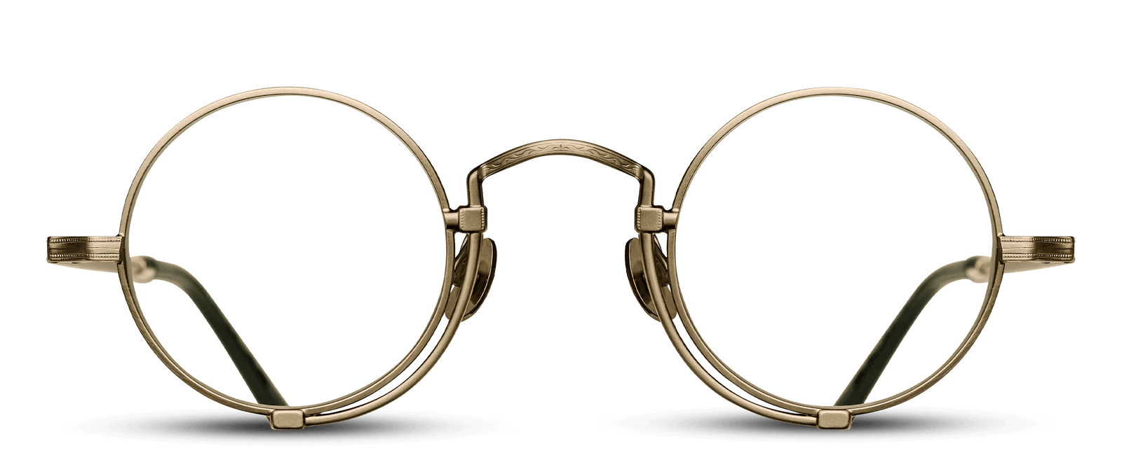monture optique homme femme matsuda heritage m10103H ronde vintage titane antique gold marron