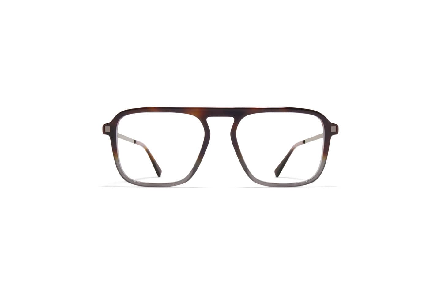 monture optique homme femme mykita sonu grande pilote combine ecaille bicolore branche titane