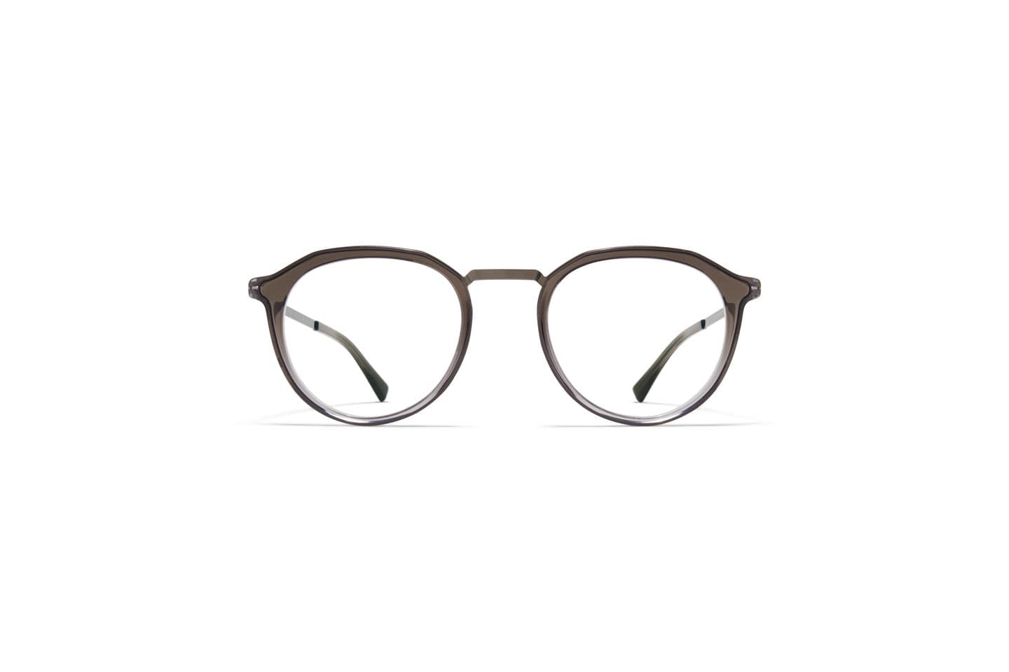 monture optique homme femme mykita paulson ronde pantos combine marron degrade