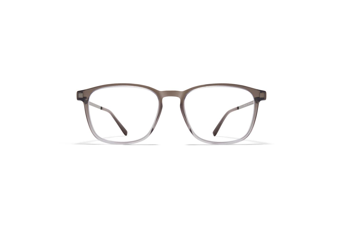 monture optique homme femme mykita tuktu combine acetate fin gris bicolore branche titane