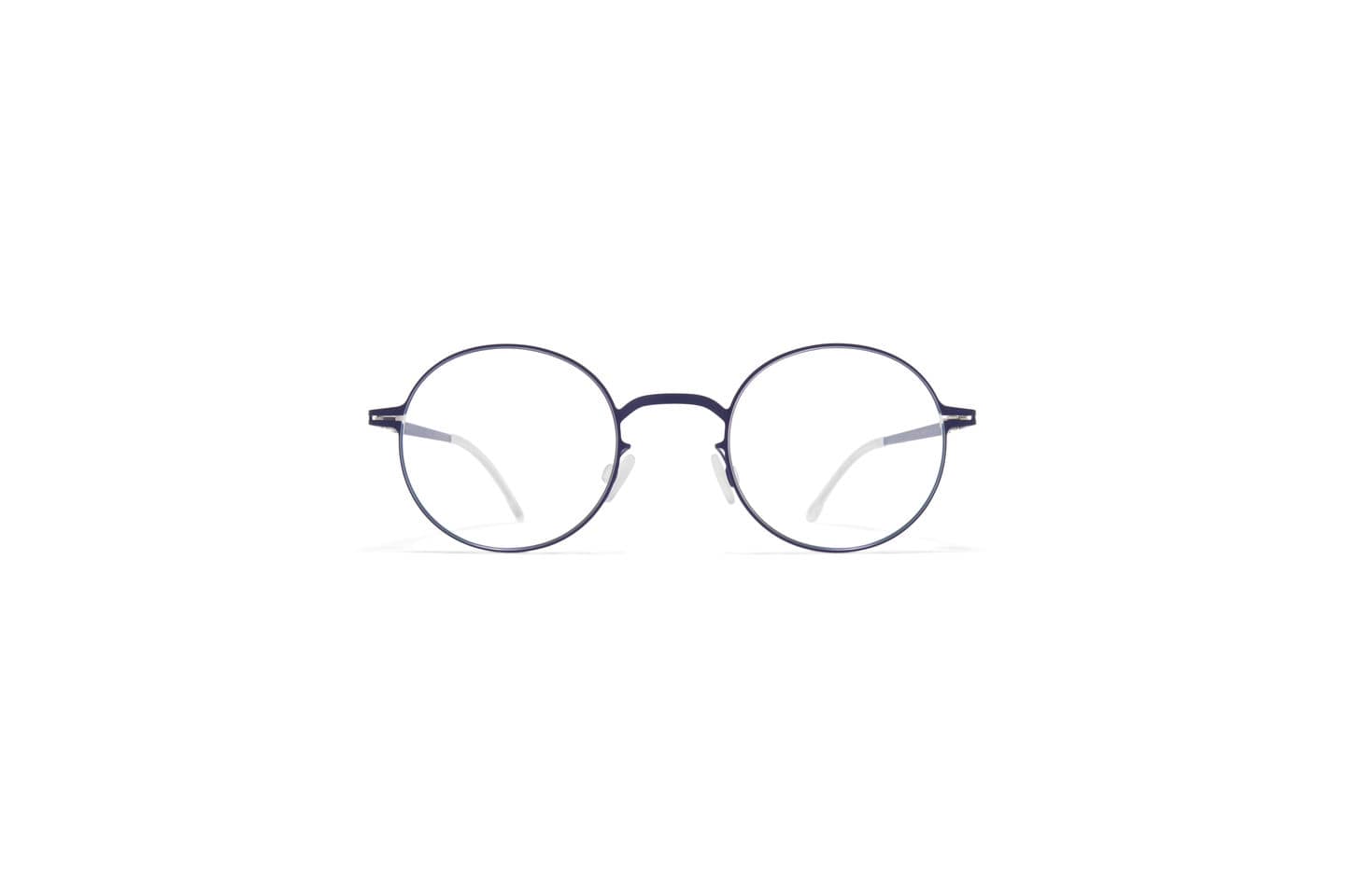 Monture optique homme femme Mykita knut ronde bleu fine titane