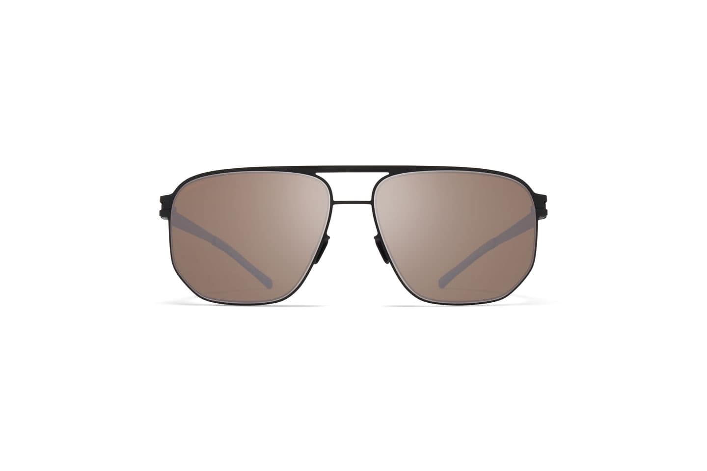 monture solaire homme femme mykita perry grande pilote titane noir verres polarisés