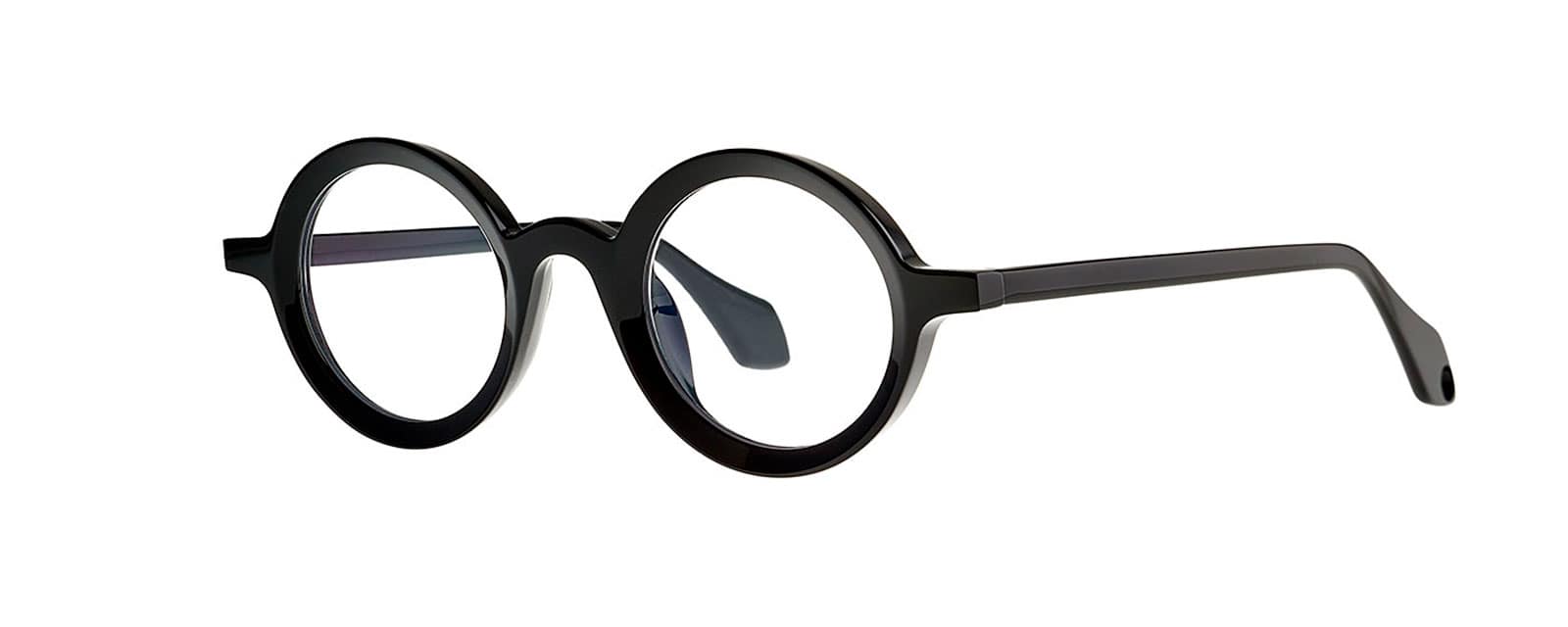 monture optique homme femme theo mille+88 acetate ronde noire