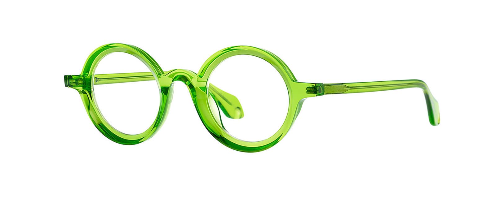 monture optique homme femme theo mille+88 acetate vert transparent