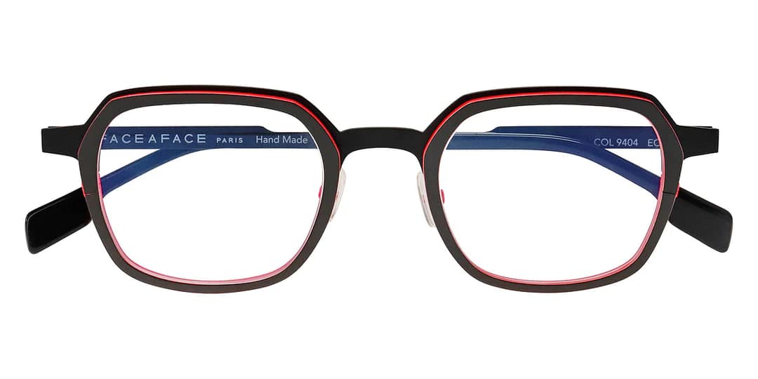 monture optique homme femme face a face neoon 2 metal petite carré noir rouge