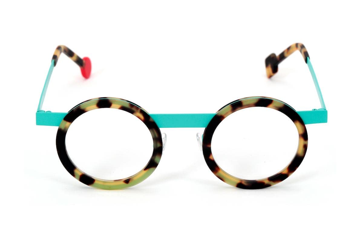 monture optique homme femme Sabine Be combine metal turquoise acetate ecaille Be gipsy
