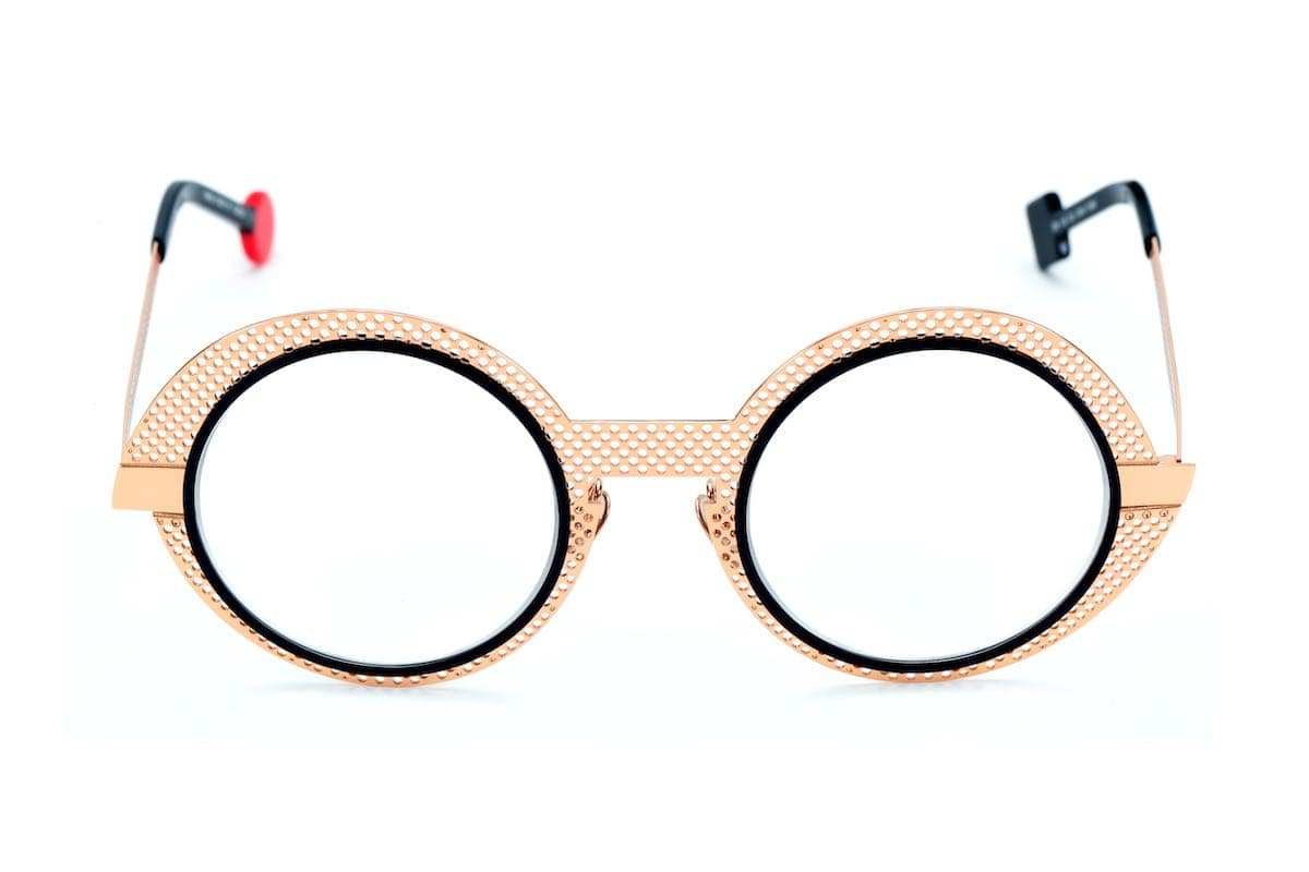 monture optique femme Sabine Be ronde rose pastel métal Be Val de Loire Slim