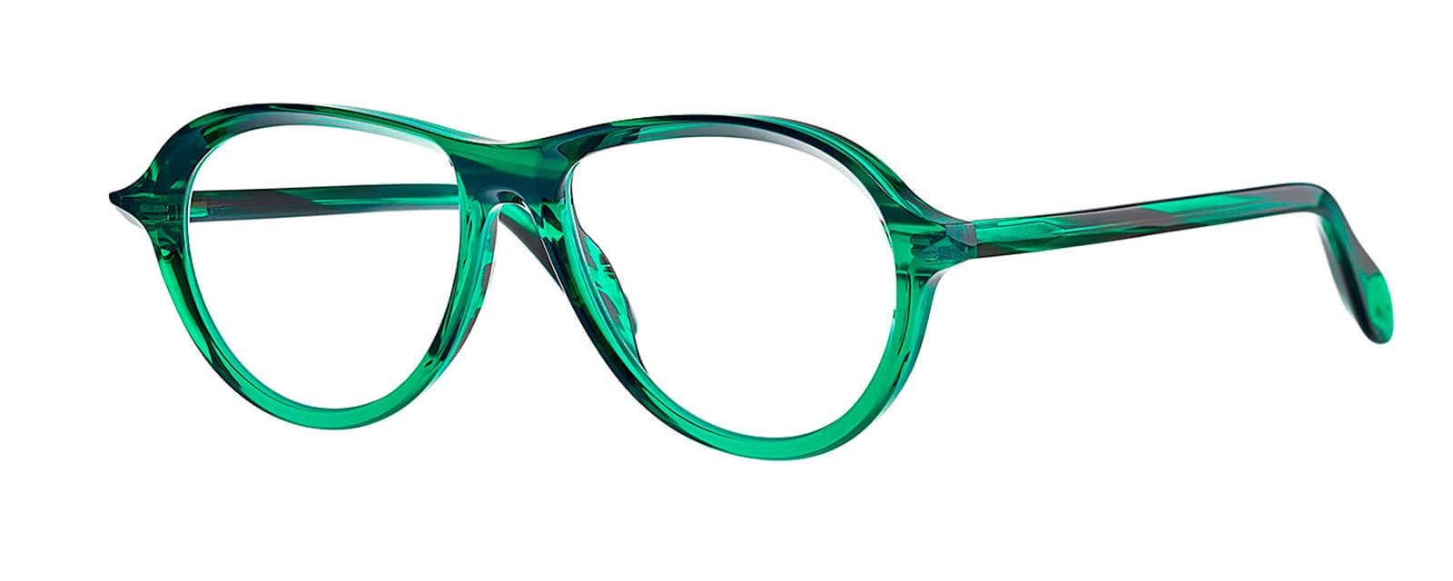 monture optique homme femme theo aube acetate fine pilote vert