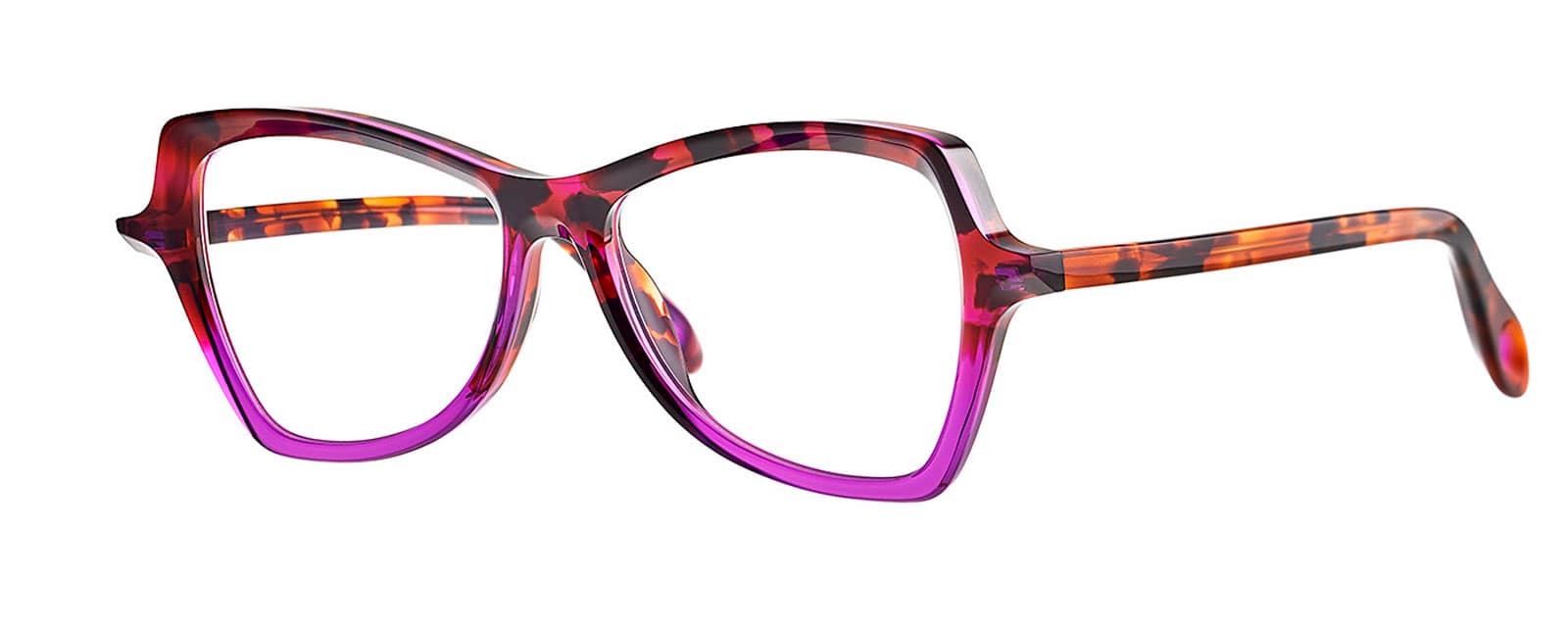 monture optique femme theo bedtime acetate fine papillon ecaille violet