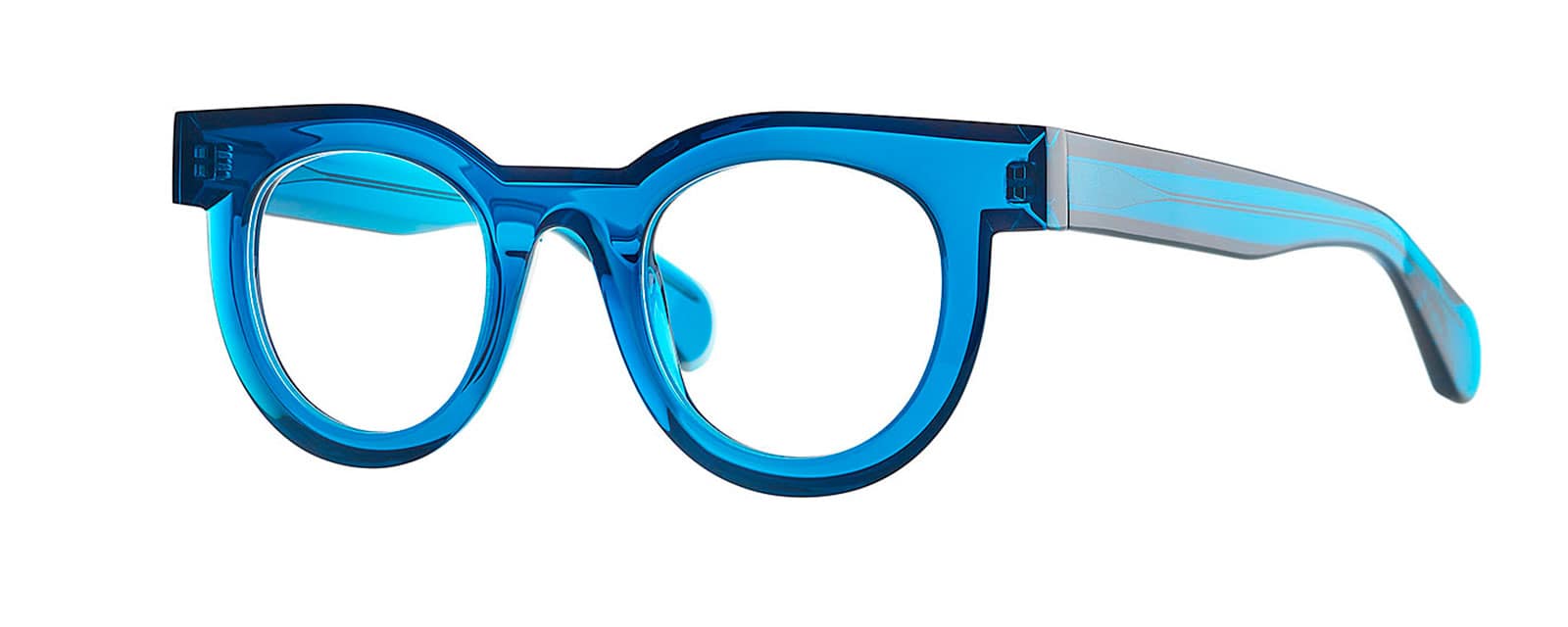 monture optique femme theo mille 81 acetate epaisse grande papillon bleu