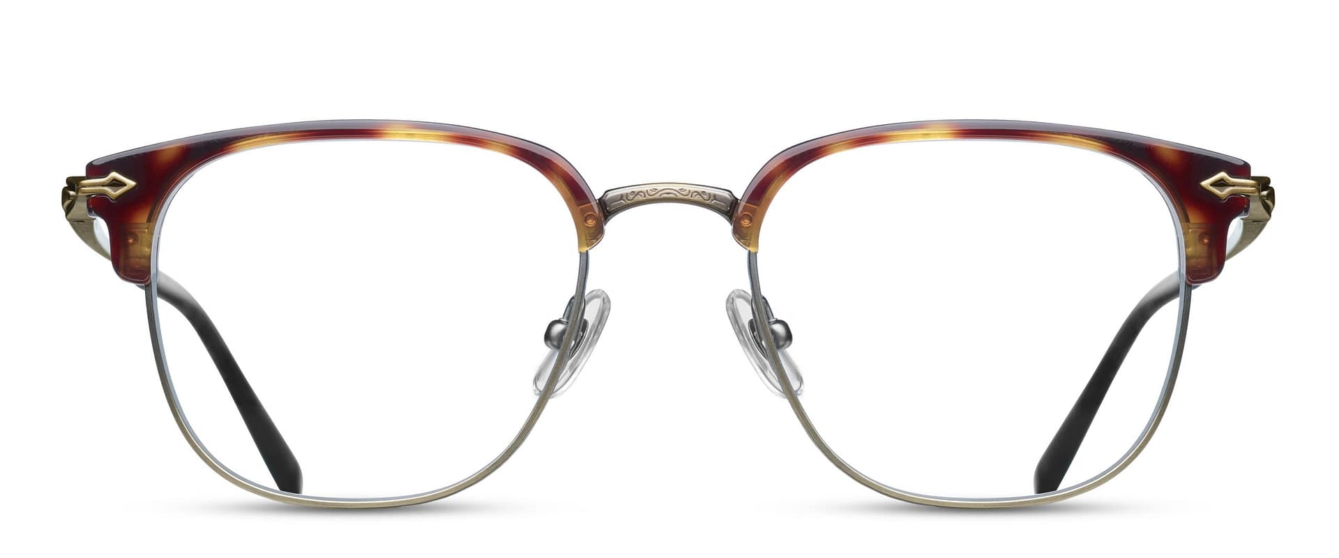 monture optique homme Matsuda M2036 clubmaster titane argent écaille