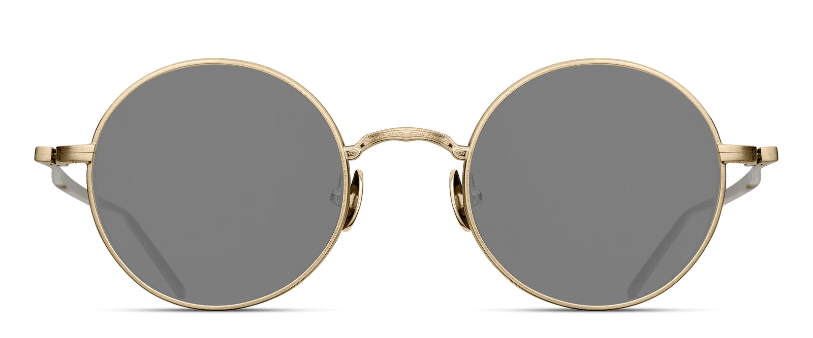 monture solaire Matsuda M3087 vintage metal titane ronde or gold verre gris noir