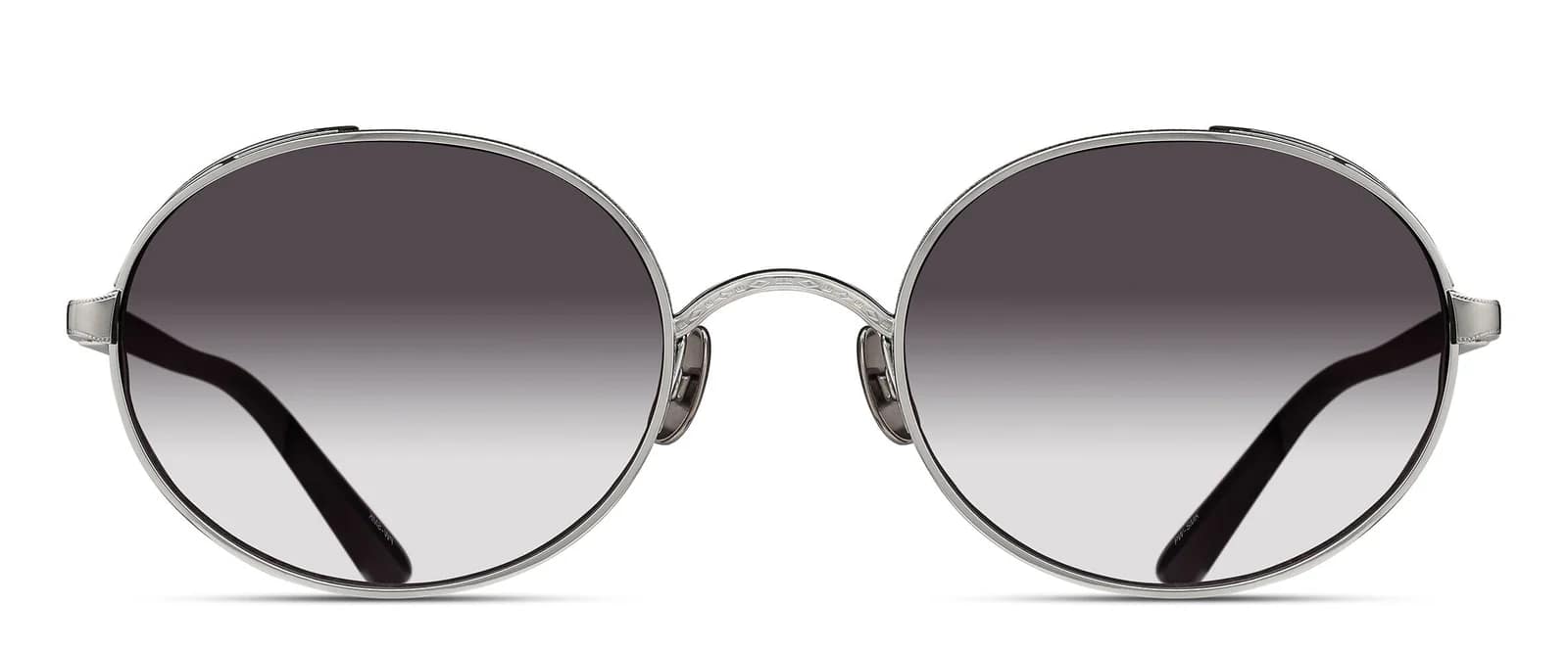 monture homme solaire Matsuda M3137 titane coque argent noire