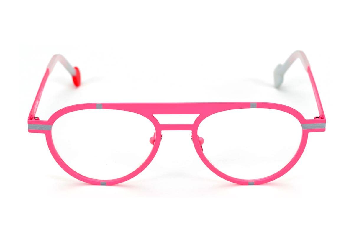 monture optique homme femme Sabine Be pilote métal rose fluo grise Be Chill-bechill