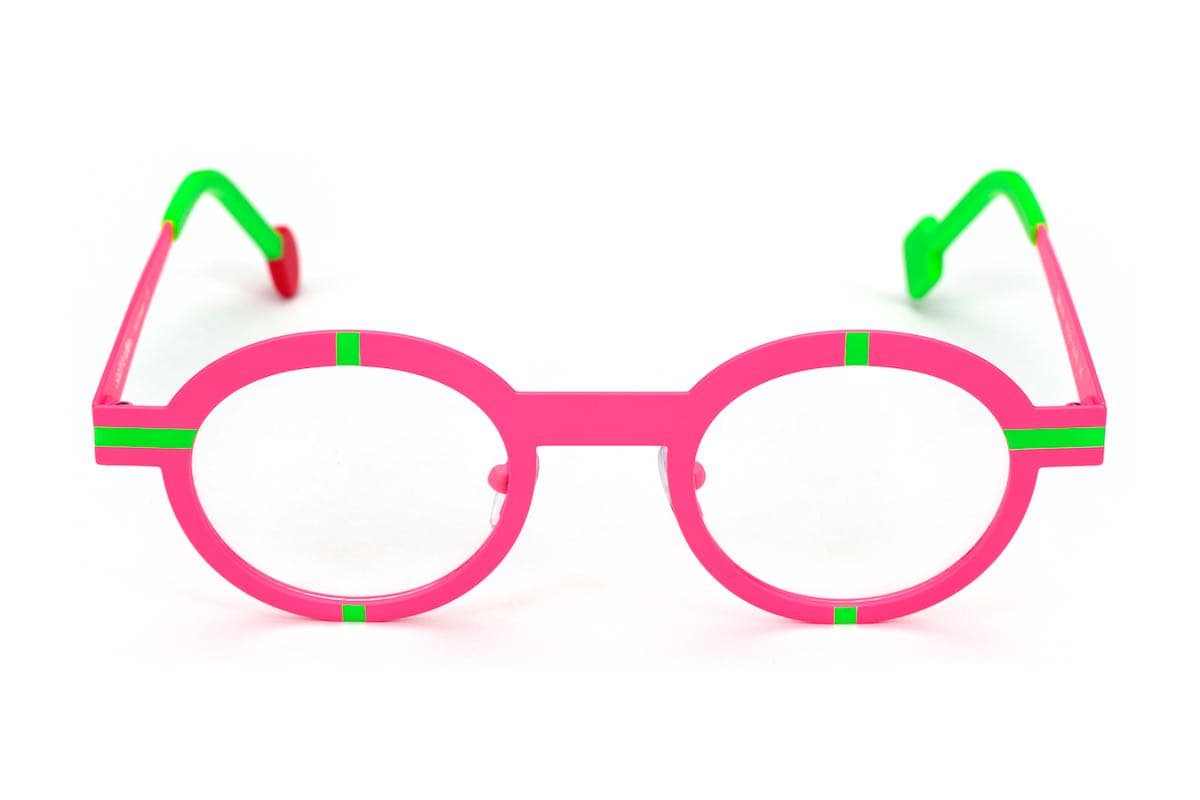 monture optique femme Sabine Be métal ronde ovale rose vert fluo Be Zinzin