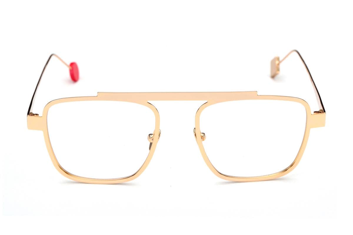 monture optique homme femme Sabine Be pilote carré dorée mat Be Boyish