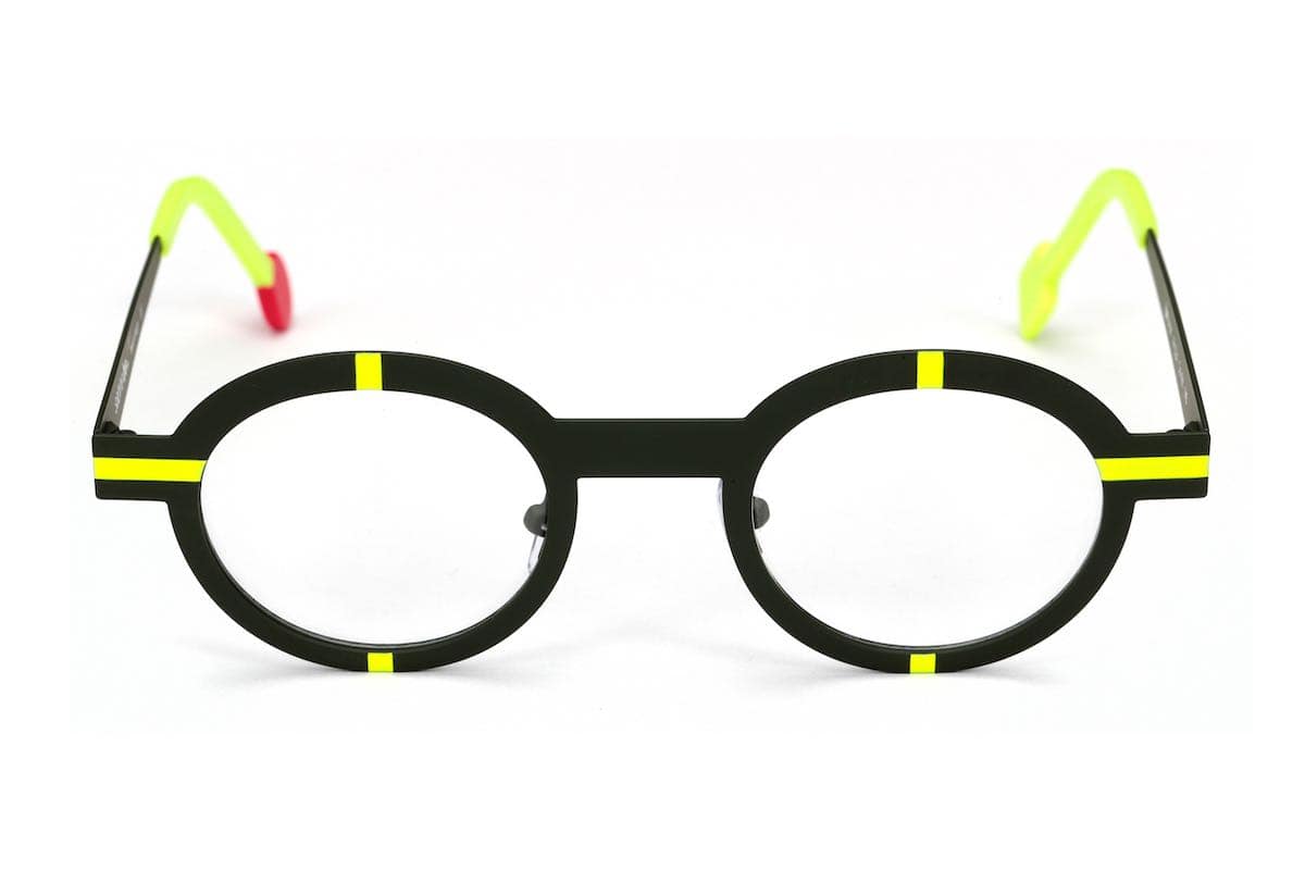 monture optique homme femme Sabine Be métal ronde ovale noir kaki jaune fluo Be Zinzin