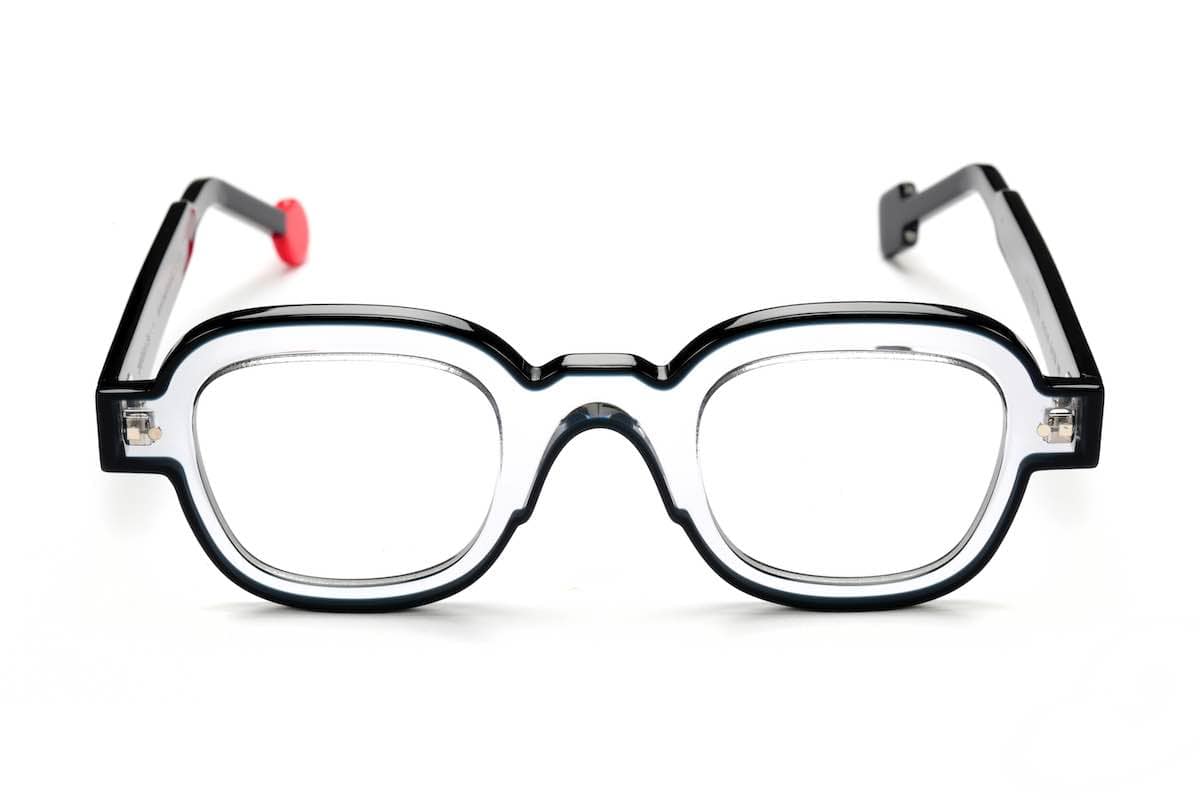 monture optique homme femme Sabine Be noir transparente épaisse Be artist line
