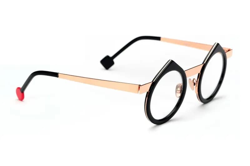 monture optique homme femme Sabine Be Be yin goutte noir or gold rose