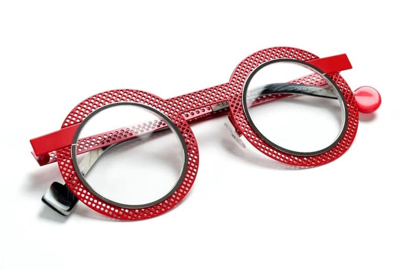 Monture rouge metal ronde metal femme SABINE BE be gipsy hole