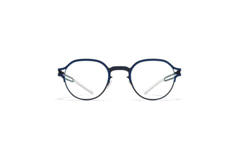 monture lunette createur vaasa mykita pantos bleu titane originale optique