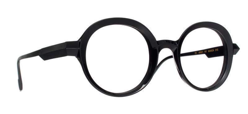 monture optique femme Caroline Abram Manon ronde noire